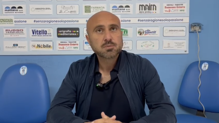 Vigilia di Nuova Igea Virtus – Akragas: mister Marco Coppa presenta il derby siciliano della tredicesima giornata di andata del campionato di Serie D, girone I.