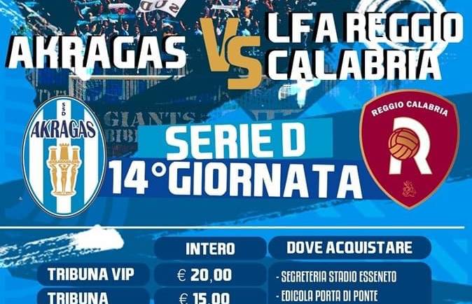 Diretta Akragas Reggina