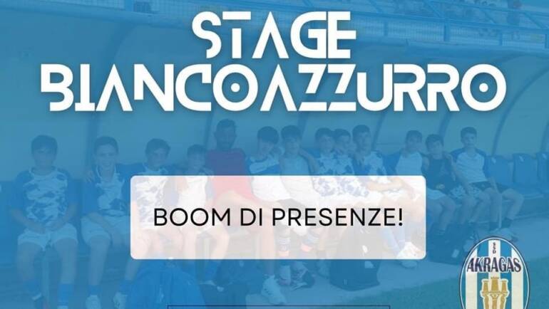 Un vero boom di piccoli calciatori per i primi due giorni di stage organizzato dall’Akragas.