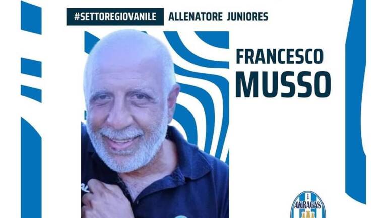 Francesco Musso nuovo allenatore della Juniores