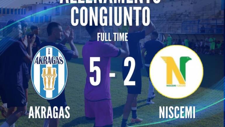 L’Akragas vince il test match contro il Niscemi, formazione neo promossa in Promozione