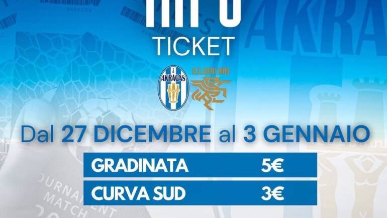 Prezzi speciali per il match con il Locri