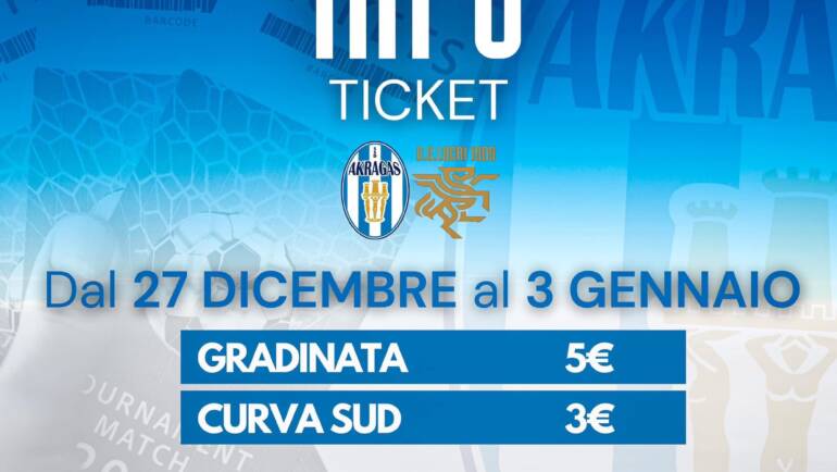 Prezzi speciali per i tifosi