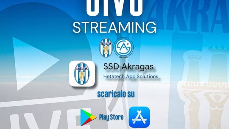 AKRAGAS-CITTÀ DI SANT’AGATA IN DIRETTA STREAMING SULL’APP UFFICIALE